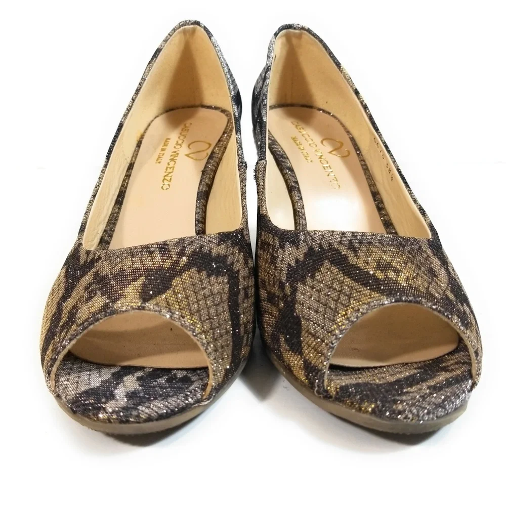 Casuccio Vincenzo Women Espadrille Wedges 38.5